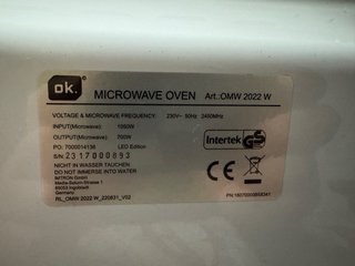 Microondas OK blanco