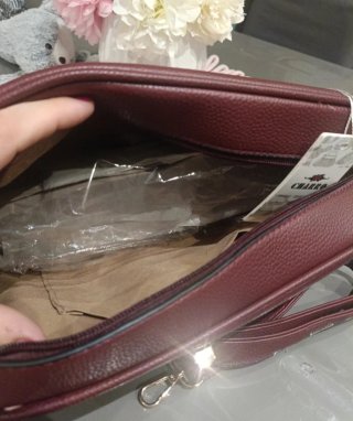 Borsa Charro nuova con tracolla bordeaux