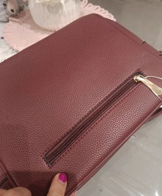Borsa Charro nuova con tracolla bordeaux