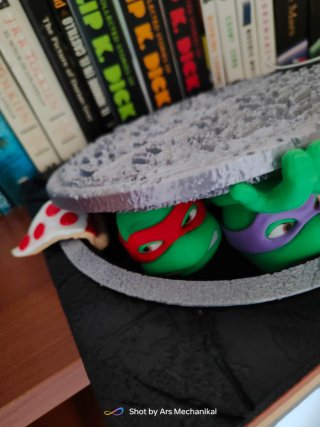 Tortugas Ninja '90. Portada película. 25*25*6cm