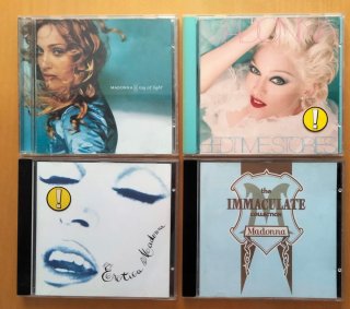 CDs Madonna: Ray of Light, Erotica, Bedtime...