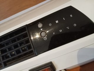 Calefactor eléctrico blanco