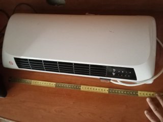 Calefactor eléctrico blanco