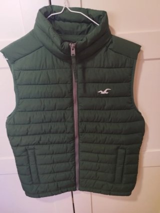Chaleco acolchado Hollister verde
