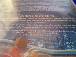 DVD La Estrella de Laura (Español)