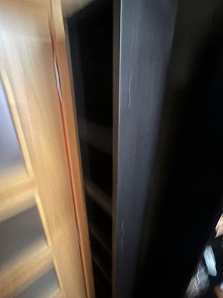 Estantería de madera negra 2m