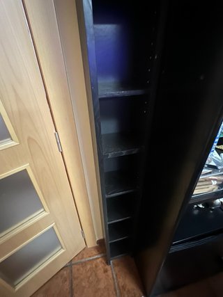 Estantería de madera negra 2m
