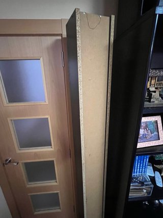 Estantería de madera negra 2m