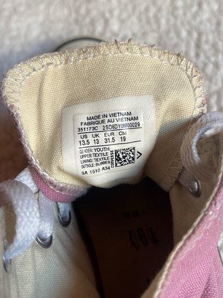 Converse niña rosa