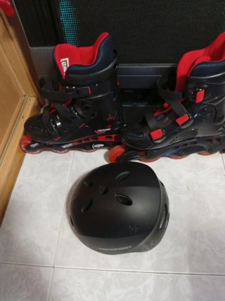 Patines en línea Topicnoisy negros y rojos