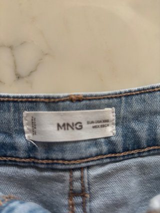 Pantalón corto vaquero Mango teen. Talla XXS