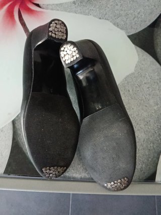 Zapatos de flamenco niña negros Talla 32