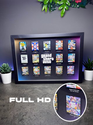Cuadro 21x30cm Colección Grand Theft Auto GTA