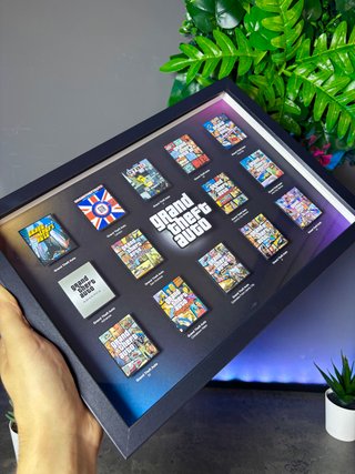 Cuadro 21x30cm Colección Grand Theft Auto GTA