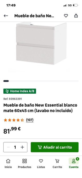 Mueble Lavabo Baño Blanco Nuevo