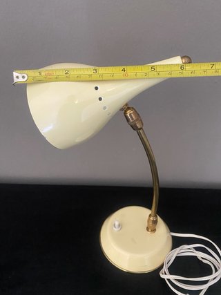 Lámpara flexo vintage Mid-Century beige
