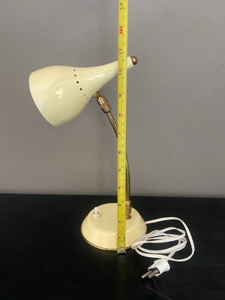 Lámpara flexo vintage Mid-Century beige