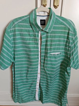 Camisa P&H verde a rayas