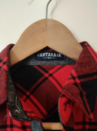 Camisa niño cuadros franela 10A