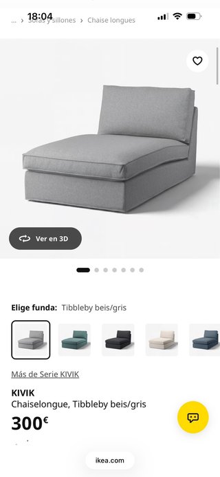 IKEA KIVIK Chaiselongue Tibbleby