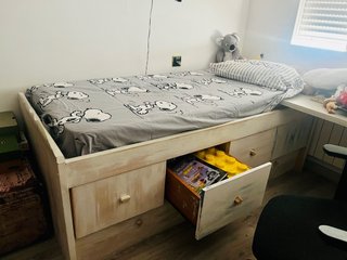Cama nido con cajones y colchón