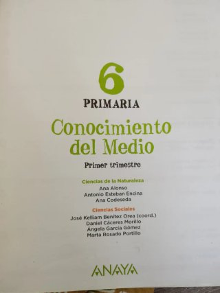 Libros de sexto de primaria