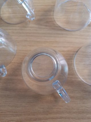 Juego de 6 tazas de cristal ARC Francia