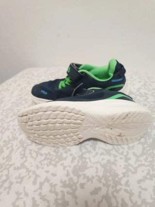 Zapatillas Fila niño azul y verde