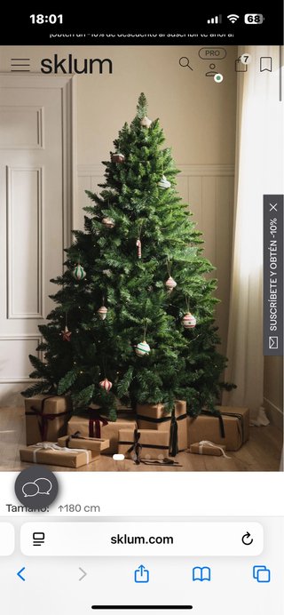 Árbol de Navidad Sklum 180 cm