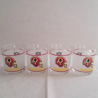 Set 4 Bicchieri Vintage NFL Redskins