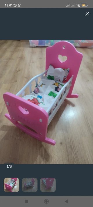 Lote de carrito de muñecas Nenuco + pizarra+cuna