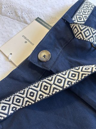 Shorts Springfield Azul con Cinturón