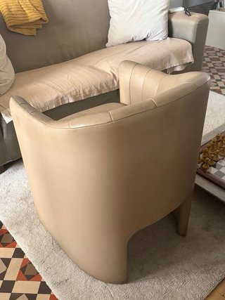 Sillón Vintage Beige Estilo Años 70/80