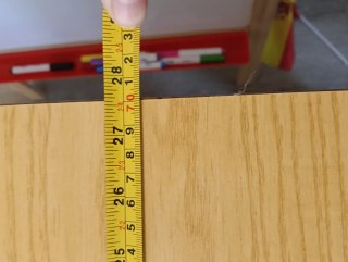 Mesa abatible de madera