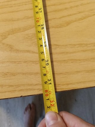 Mesa abatible de madera