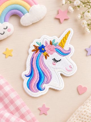 Parche termoadhesivo unicornio