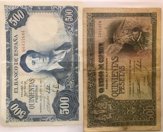 Colección 372 Billetes Antiguos España y Extranjer