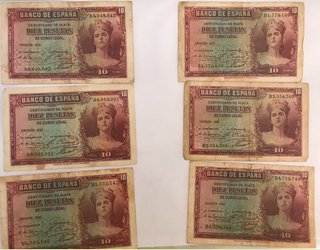 Colección 372 Billetes Antiguos España y Extranjer