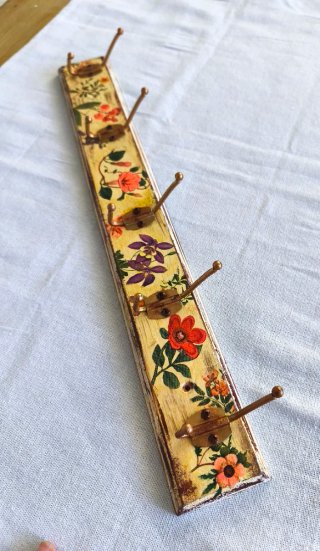 Perchero Vintage Flores Silvestres