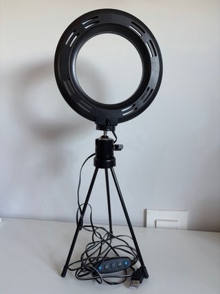 Aro de luz LED con trípode