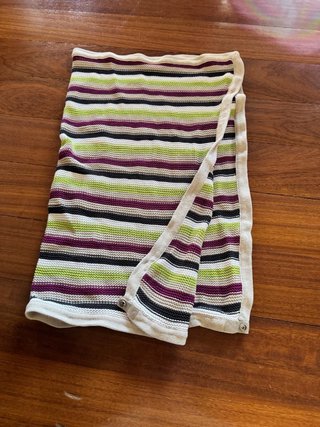 Manta bebé rayas Stokke
