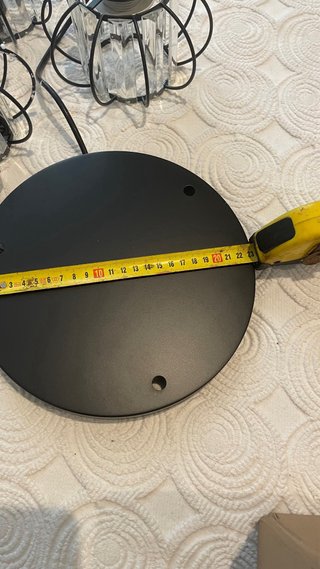 Lámpara colgante metal 3 tulipas
