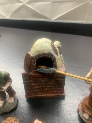 Figuras panadera, horno para el belen