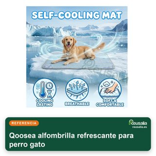 Qoosea alfombrilla refrescante para perro gato