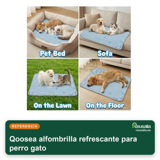 Qoosea alfombrilla refrescante para perro gato