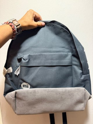 Mochila Mi-Pac Gris Estrellas Nueva