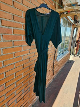 Mono elegante verde talla L