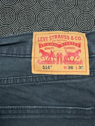 Pantalón Levis 514 W36 L30 Azul Hombre