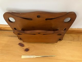 Revistero Portacartas Vintage Madera