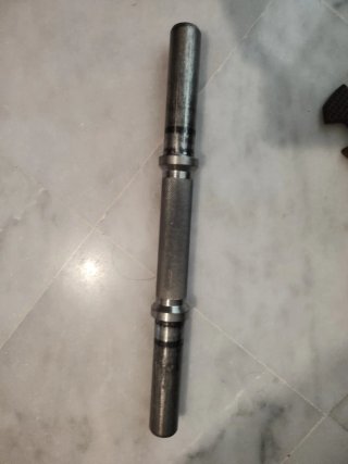 Juego de pesas con mancuernas y barra 93 kg